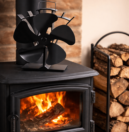 krbový ventilátor a krbové kamna